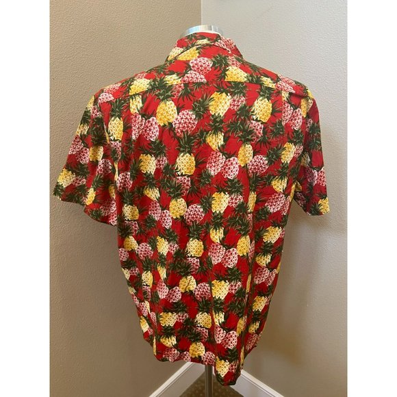 RJC LTD. Made in Hawaii Pineapple Button-up Shirt, Size XL Vintage - Picture 3 of 4